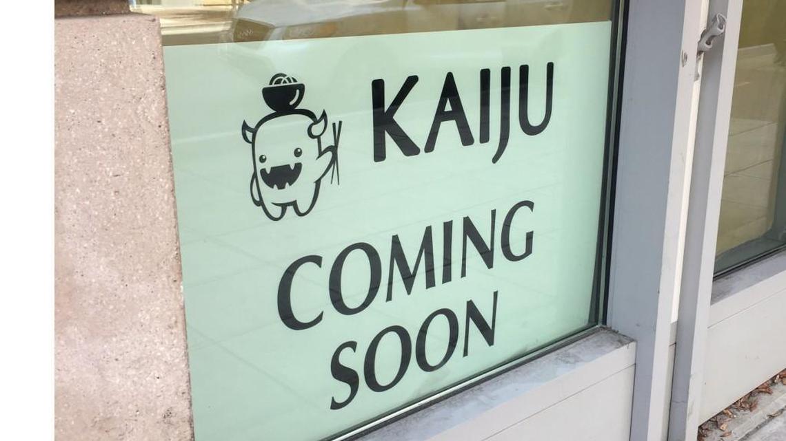 Kaiju Bowl and Bao announced itself with a “coming soon” sign in its Davie Street window. Downtown Raleigh noodle lovers may have a place to try by the end of the year.