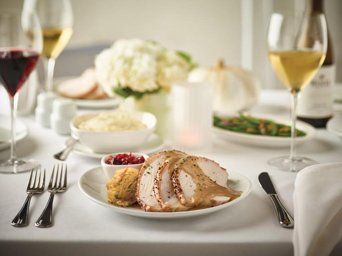 Fleming’s Prime Steakhouse & Wine Bar at Crabtree Valley Mall is serving a three-course turkey dinner.