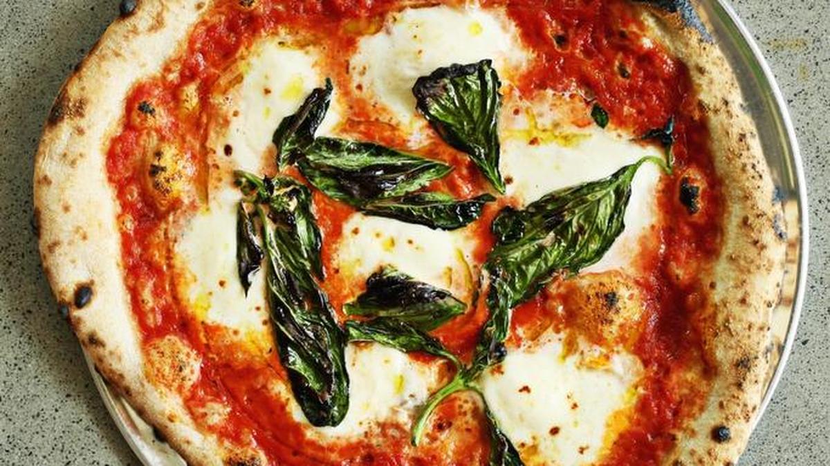 The Margherita at Pizzeria Faulisi in Cary.