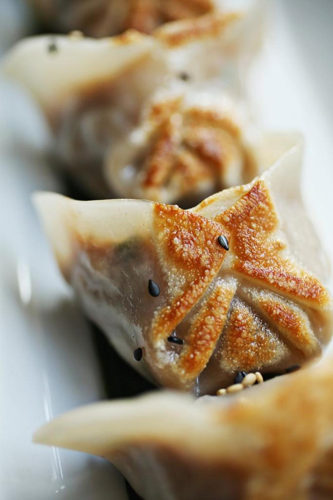 MOFU Shoppe’s dinner menu for Downtown Raleigh Restaurant Week includes their signature pork and chive dumplings, a short-rib udon bowl and a Vietnamese coffee mousse with chocolate Kahlua pecan crumble.