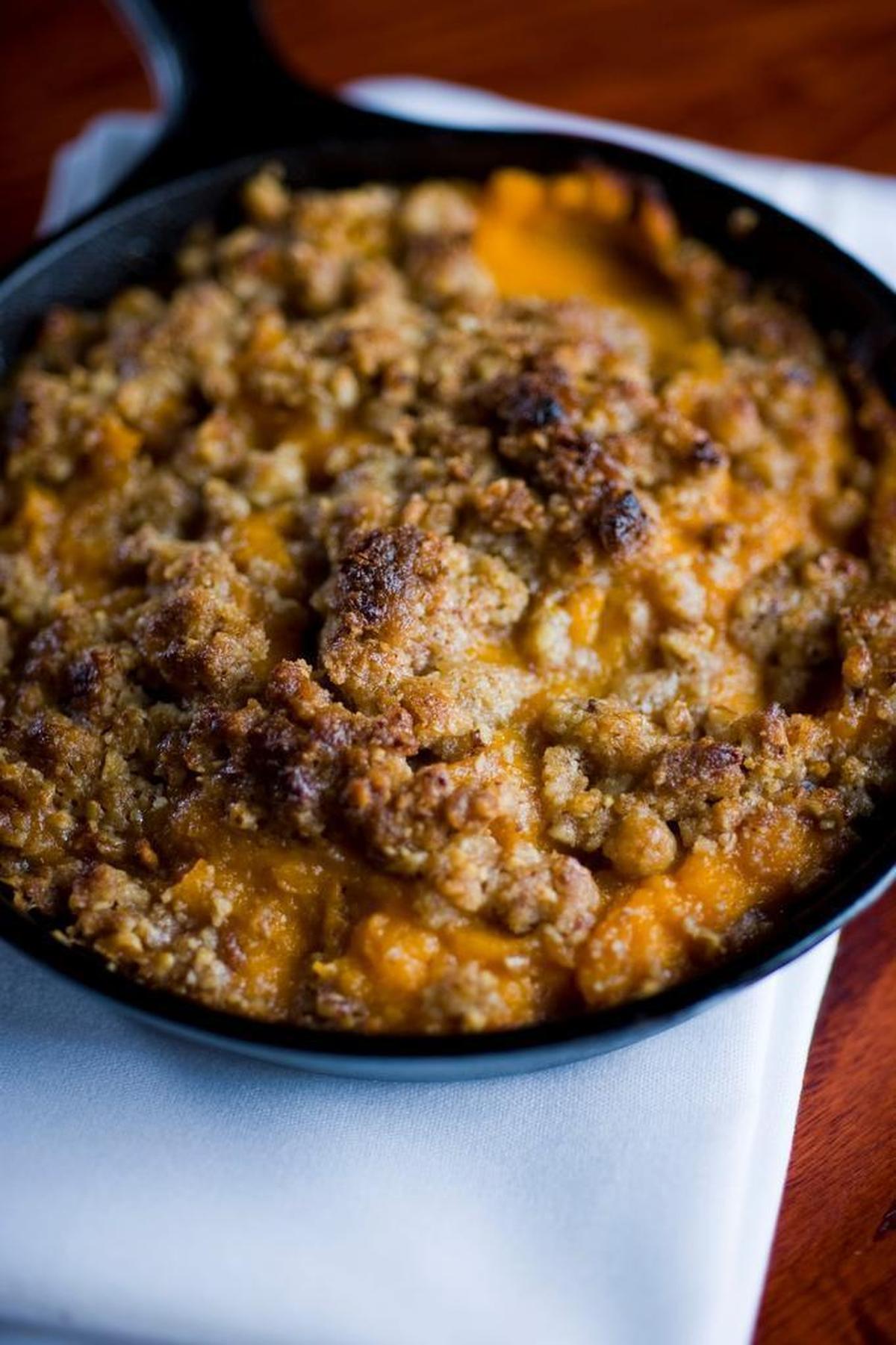 Sullivan’s Steakhouse is serving a three-course, prix-fixe menu featuring roasted turkey with sweet onion apple-sausage stuffing, sweet potato casserole with pecan crust and chocolate pecan pie.