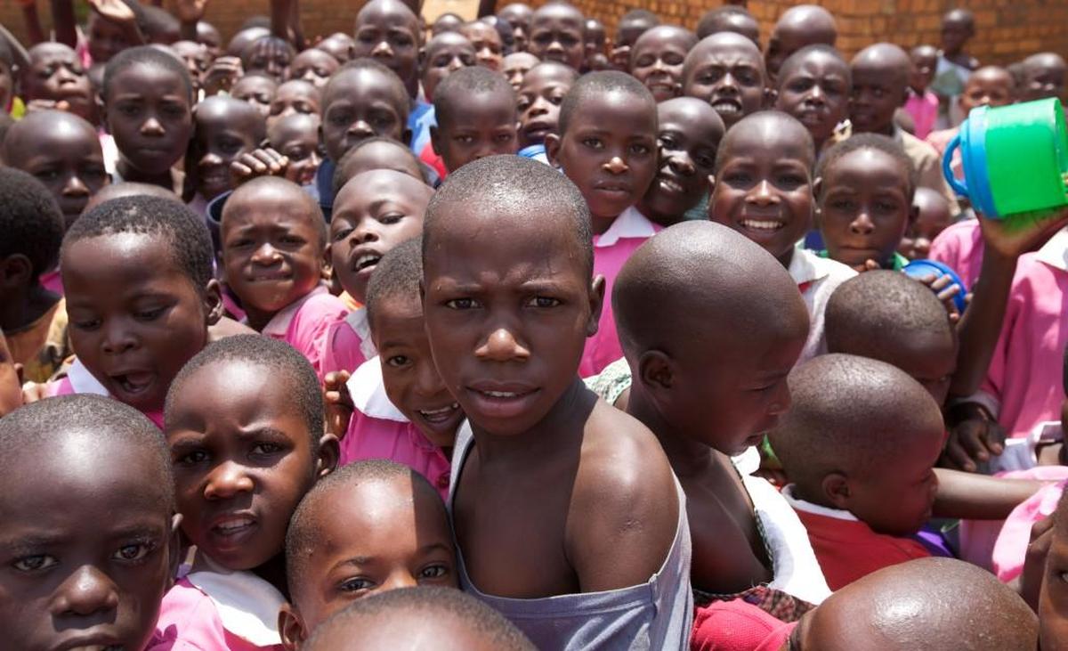 Henry Rollins, known as a punk singer, spoken word artist and writer, will bring his Travel Slideshow tour to Raleigh to showcase his photography. He took this photo in Masaka, Uganda in 2011. These children are students at a school where Drop in the Bucket, a nonprofit Rollins is involved in, had drilled a well.