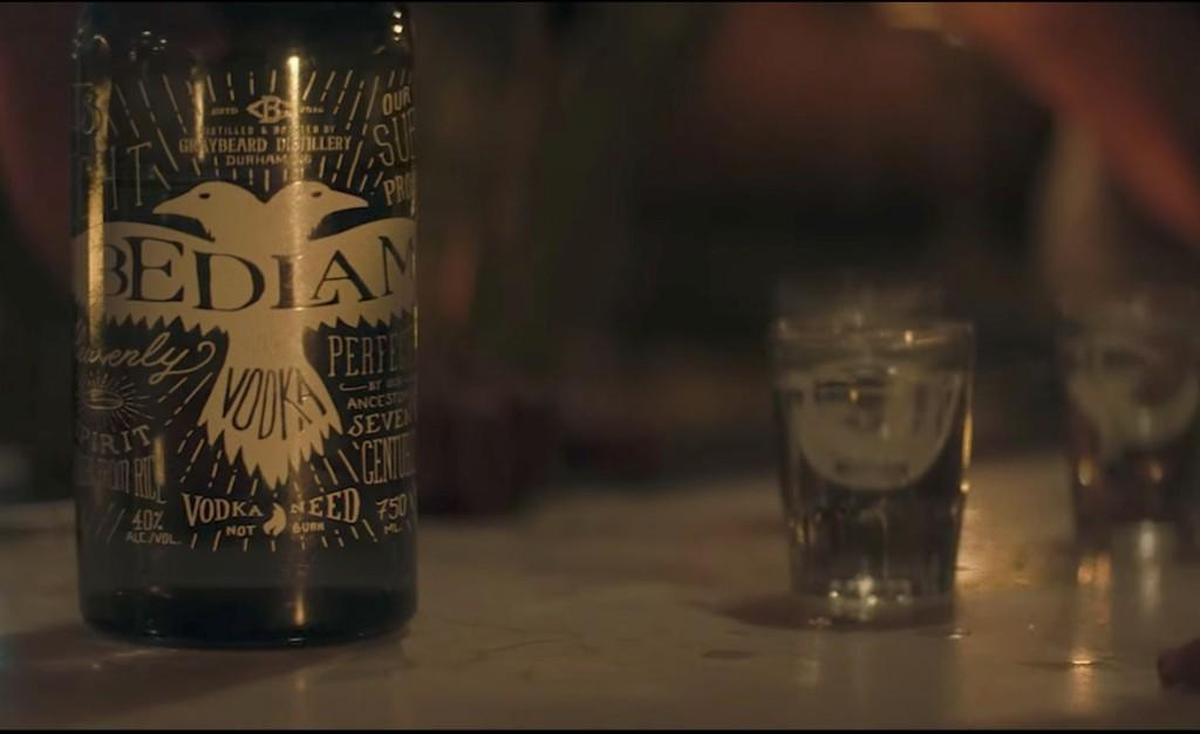 Bedlam Vodka is pictured in a shot of Jason Derulo’s “If I’m Lucky” video.