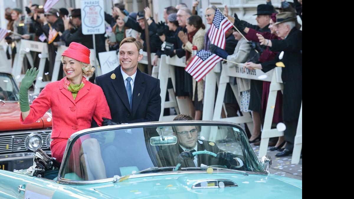 
 Yvonne Strahovski (left) as Rene Carpenter and Wilson Bethel as Scott Carpenter in ABC’s “Astronaut Wives Club.” 
