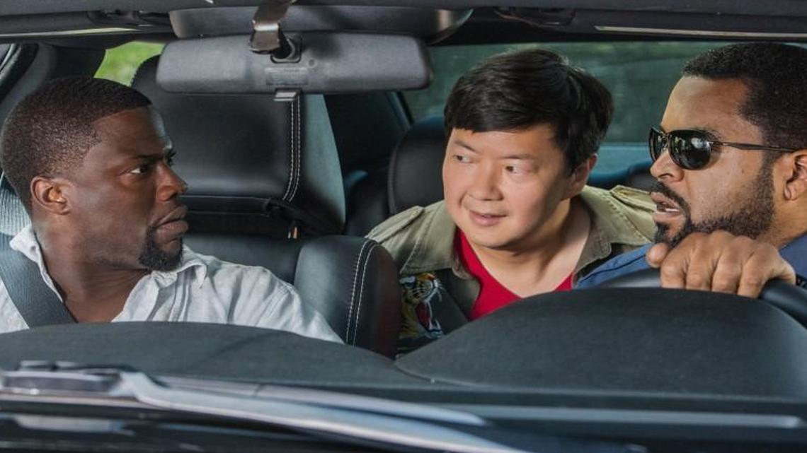 Kevin Hart, Ken Jeong and Ice Cube in Universal Pictures' “Ride Along 2.”