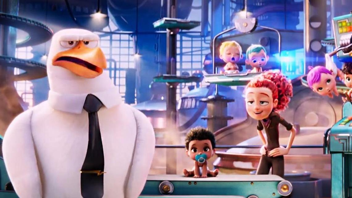 The emotional core of “Storks,” with Junior and Tulip bonding through their adventures and making new friends along the way, is that family is what you make of it.