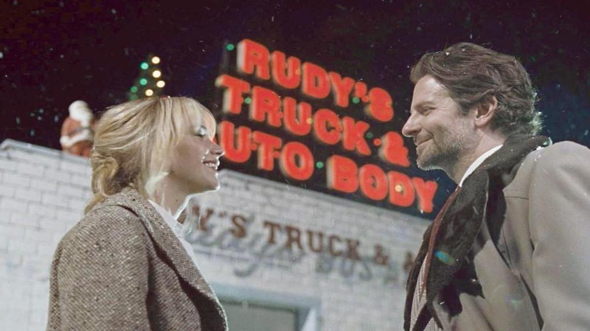 Jennifer Lawrence, who stars as Joy, and Bradley Cooper in 20th Century Fox's “Joy.”