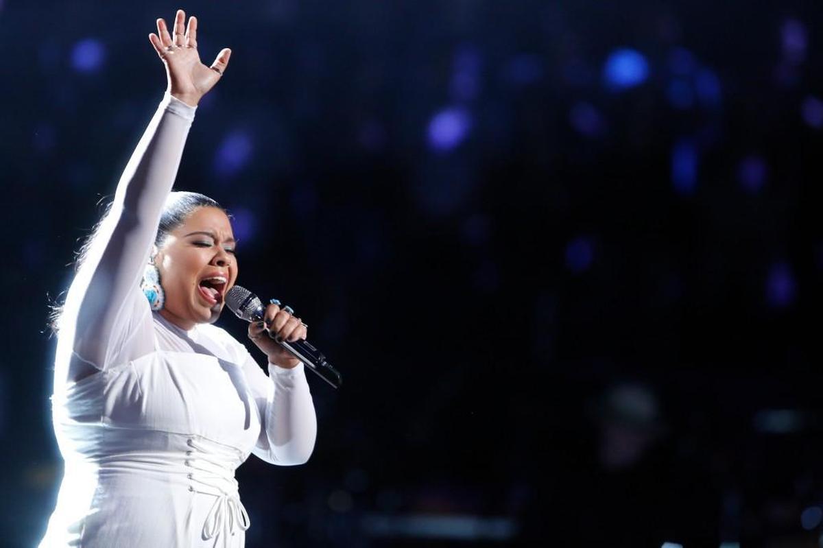 Brooke Simpson performs live on “The Voice” on Nov. 20 as part of the show’s Top 12.