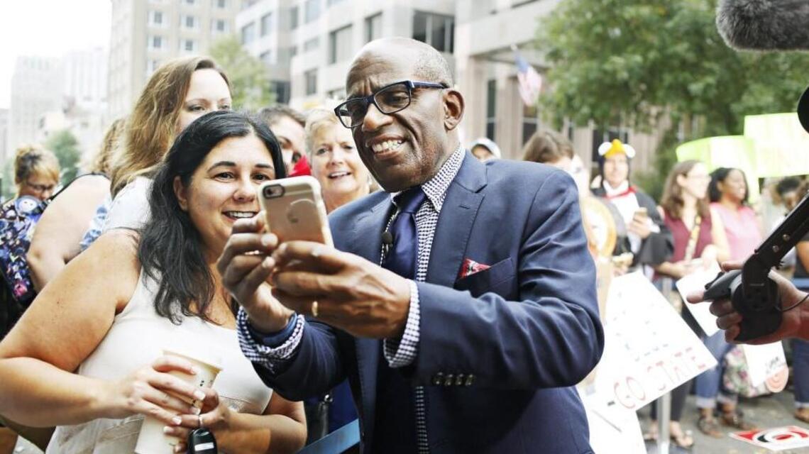 Al Roker entertains an early downtown Raleigh crowd – and then the rains came