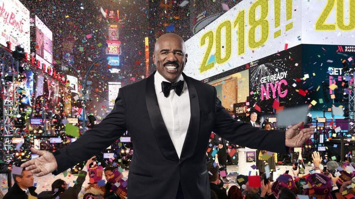 Steve Harvey hosts “New Year's Eve With Steve Harvey: Live From Times Square” on Fox.