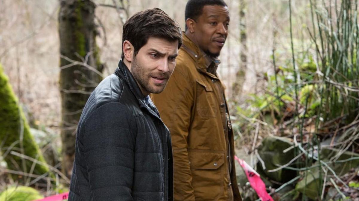 David Giuntoli, left, as Nick Burkhardt and Russell Hornsby as Hank Griffin in “Grimm.”