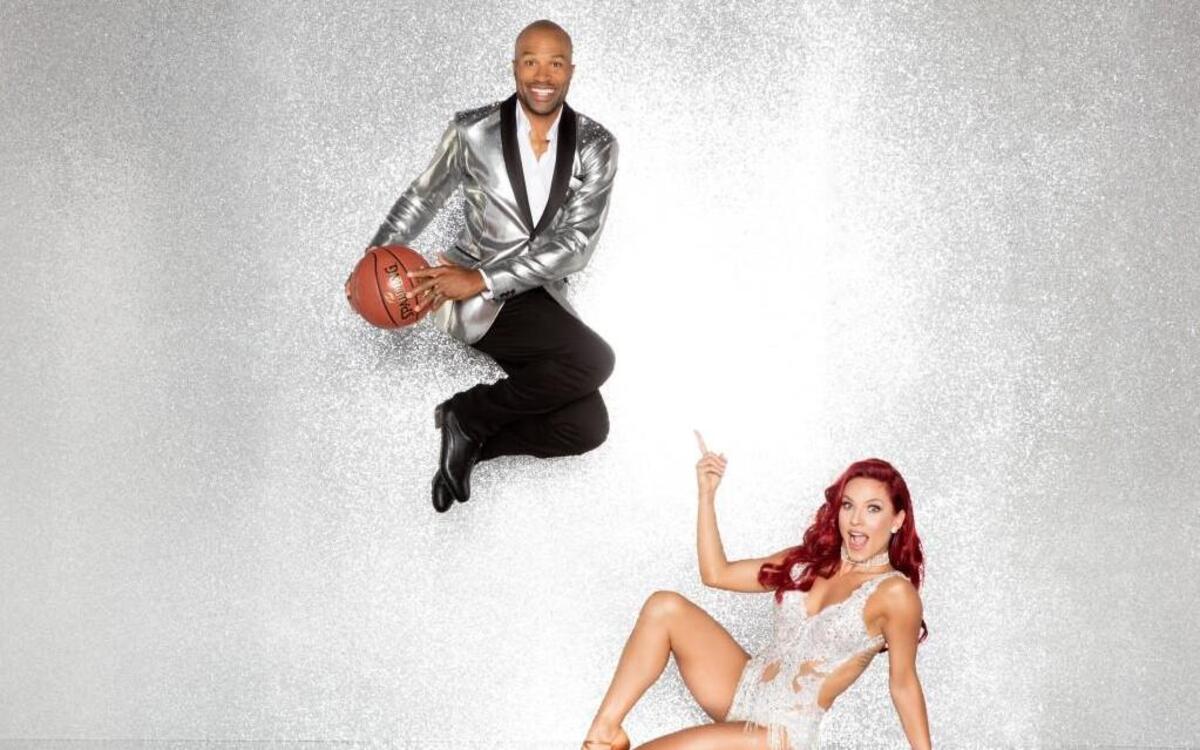 Former NBA star Derek Fisher with his dance partner Sharna Burgess in the new season of “Dancing with the Stars.”