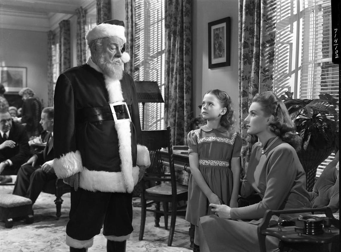 Edmund Gwenn, Natalie Wood and Maureen O'Hara in “Miracle On 34th Street” from 1947.
