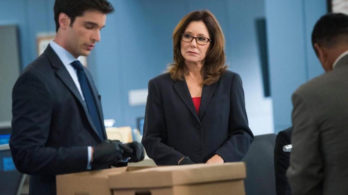Mary McDonnell, center, as Capt. Sharon Raydor in “Major Crimes.”