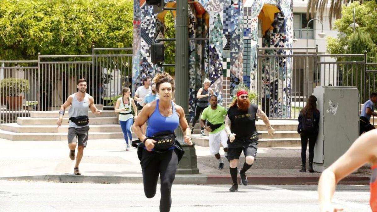 (L-R): Logan, Becca, Jessica, Olive, Floyd and Michael in the 29th season premiere of “The Amazing Race” on CBS.