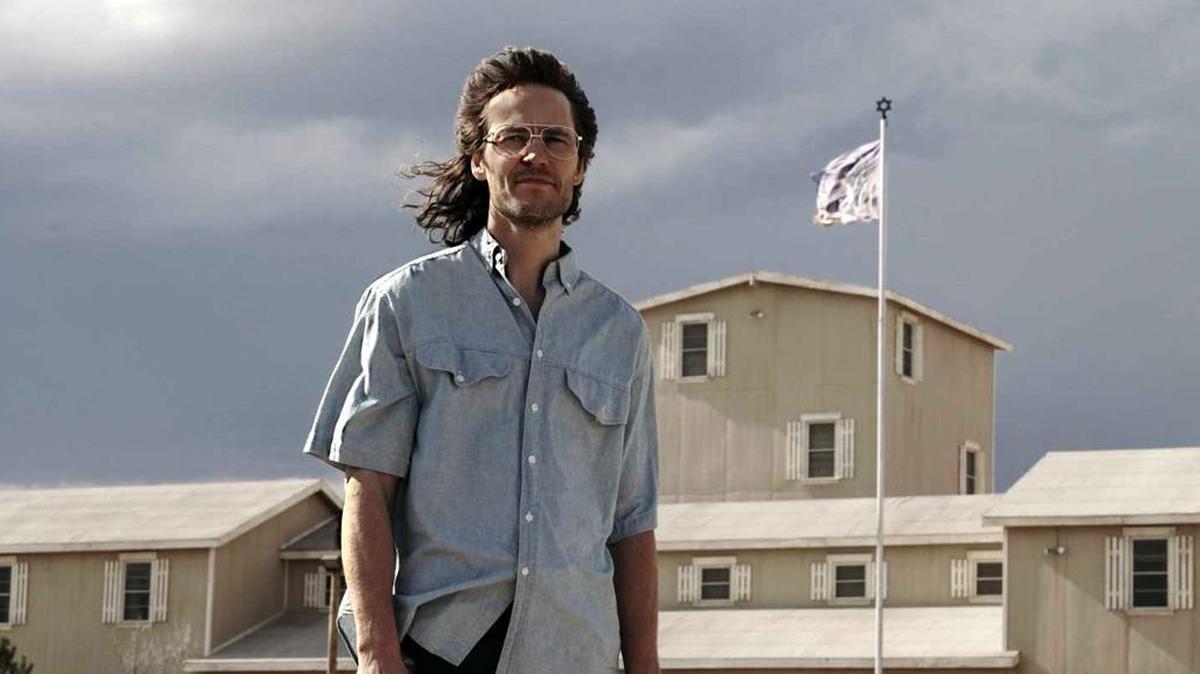 Taylor Kitsch as David Koresh in the new miniseries “Waco.”