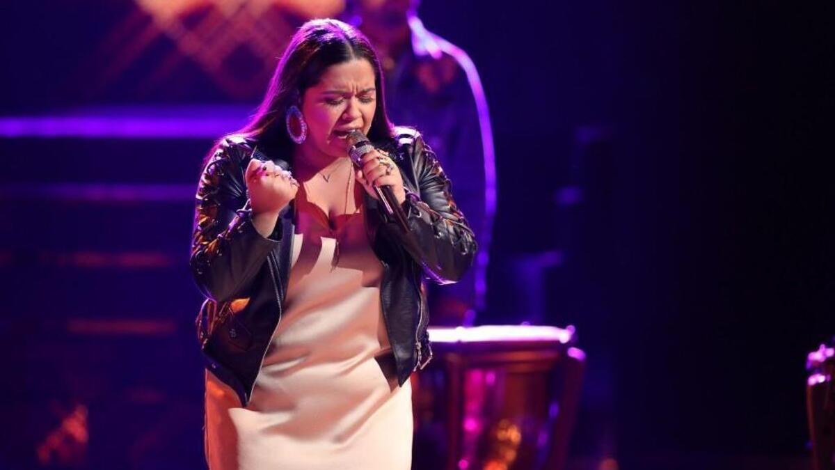 Brooke Simpson performs on the Nov. 27 episode of “The Voice” on NBC.
