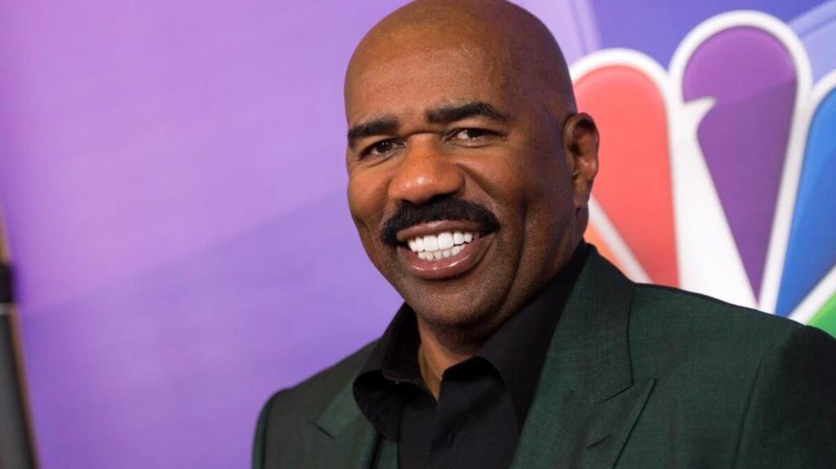 Comedian Steve Harvey at the NBC TCA Summer Press Tour in August 2017.
