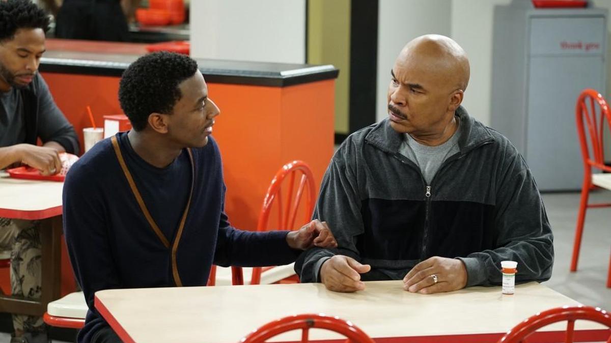 Jerrod Carmichael, left, as Jerrod Carmichael, and David Alan Grier as Joe Carmichael in “The Carmichael Show.”