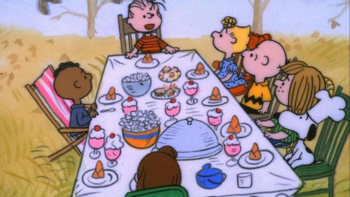 The 1973 Charles Schulz special “A Charlie Brown Thanksgiving” airs on ABC.