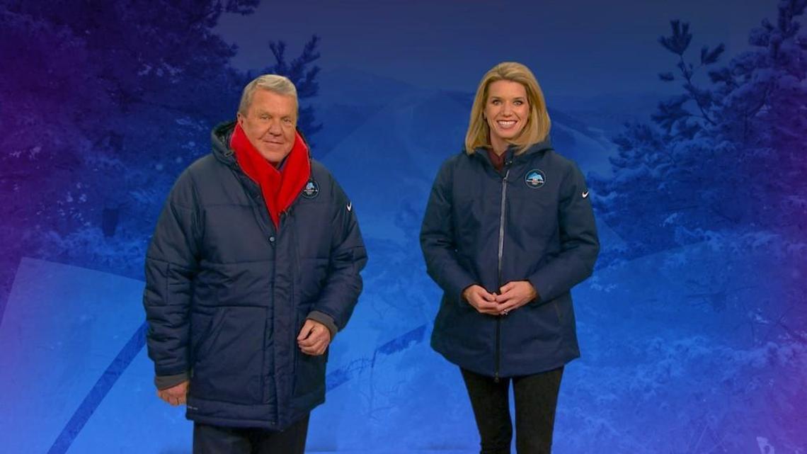 WRAL anchors David Crabtree, left, and Kathryn Brown are reporting from PyeongChang, South Korea, for the 2018 Winter Olympics.