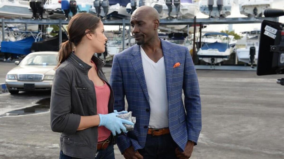 
Morris Chestnut as Dr. Beaumont Rosewood Jr. and Jaina Lee Ortiz as detective Annalise Villa in “Rosewood.”
