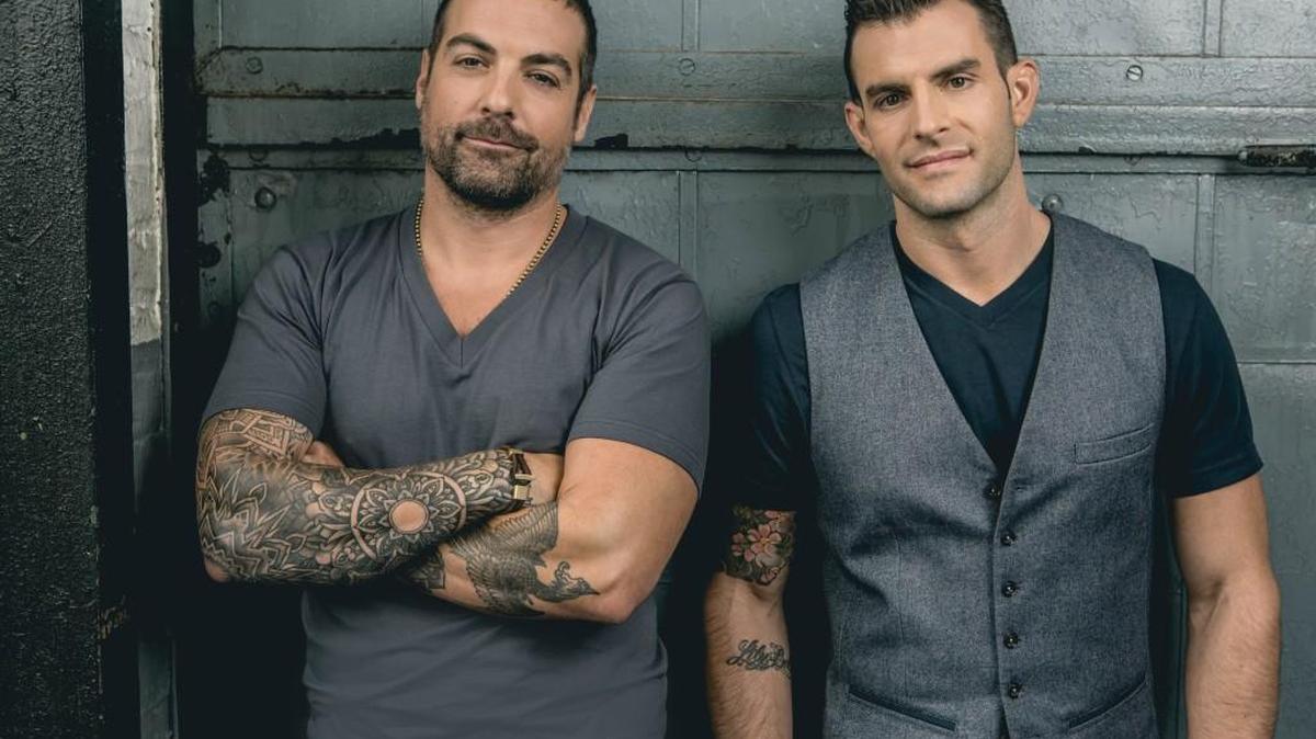 Anthony Carrino, left, and John Colaneri of HGTV's “Kitchen Cousins.”