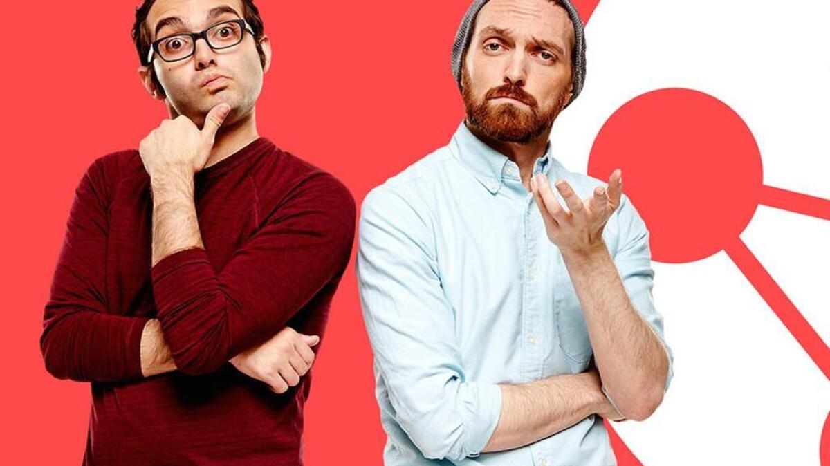 
Ben (left) and Rafi Fine are the hosts of “Six Degrees of Everything” on truTV. 

