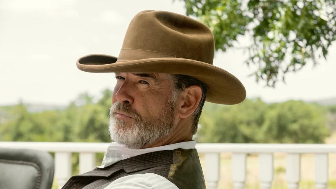 Pierce Brosnan as Eli McCullough in “The Son” on AMC.
