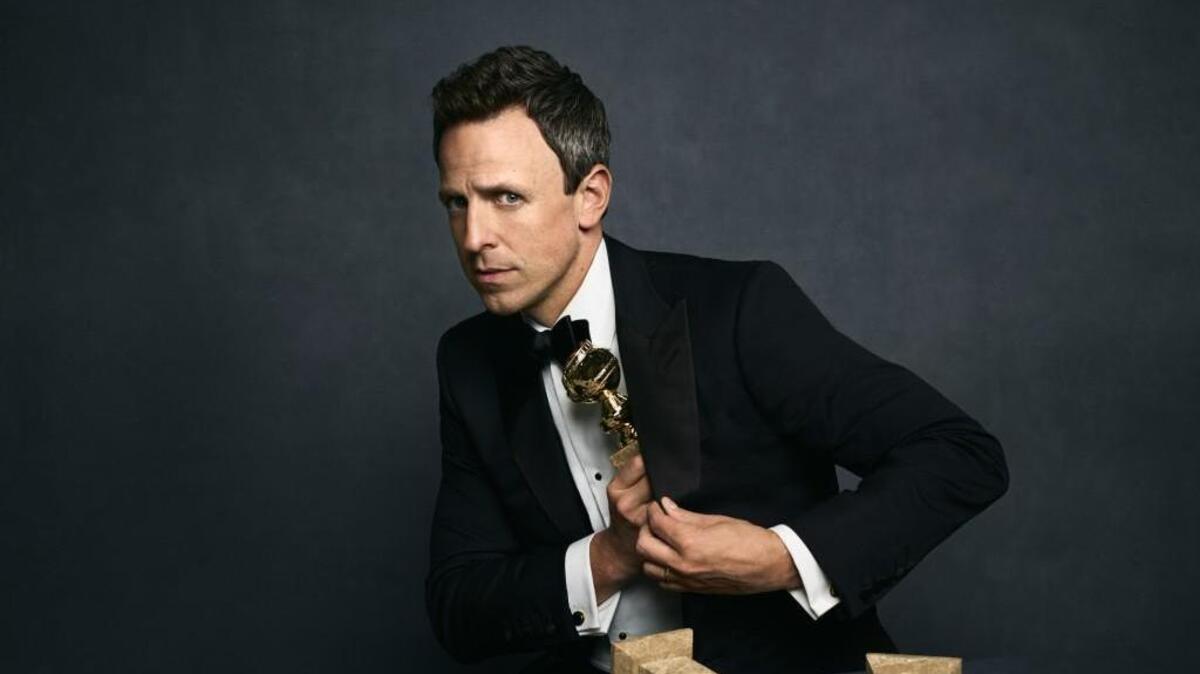 Seth Meyers hosts the 75th annual Golden Globe Awards on NBC.