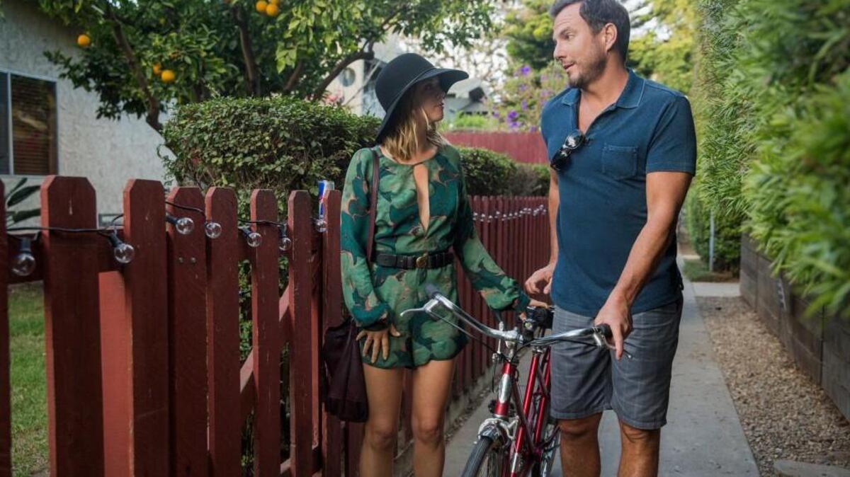 Ruth Kearney, left, and Will Arnett in the Netflix series “Flaked.”