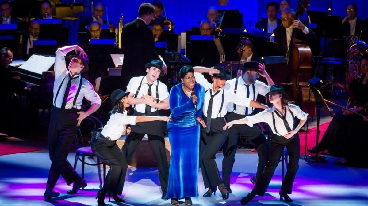 Fantasia Barrino performs the music of Frank Sinatra, backed by the New York Philharmonic.
