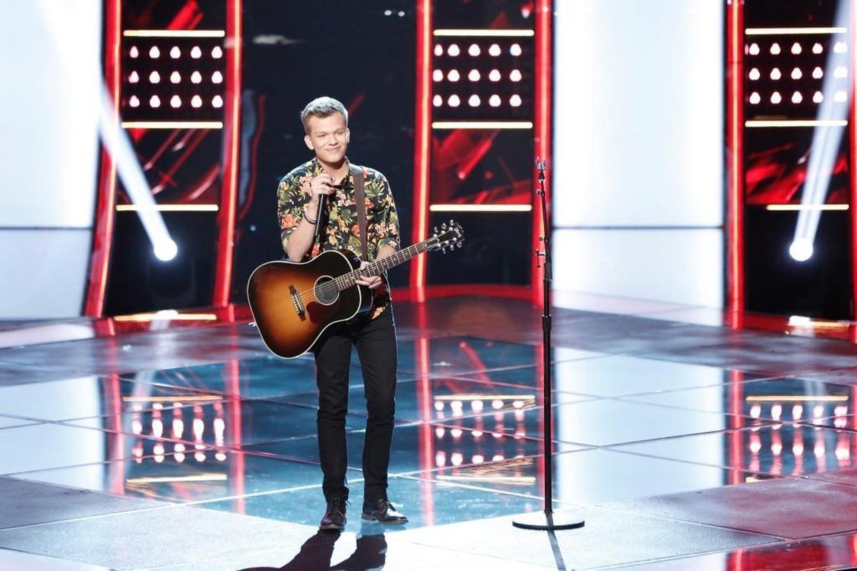 Britton Buchanan during Blind Auditions for “The Voice” on NBC.