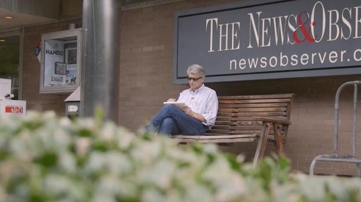 Political cartoonist Dwane Powell at The News & Observer in UNC-TV’s “Muse: The Arts Show.”