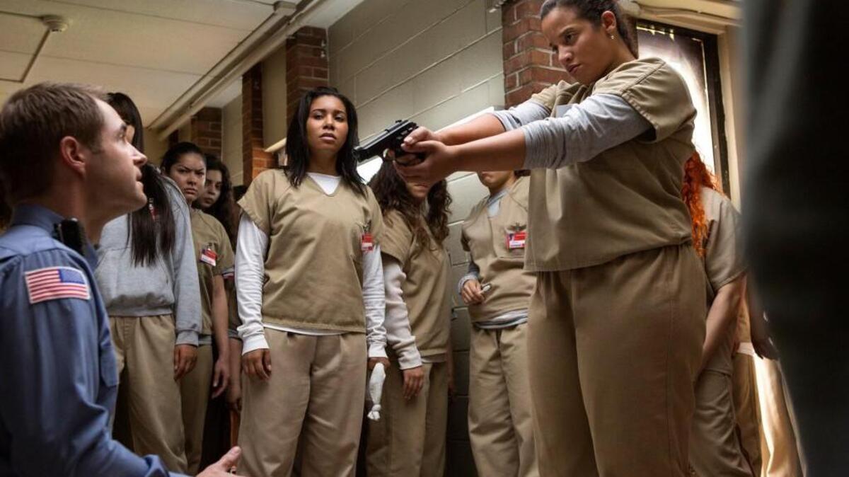 The inmates take charge of the prison in the fifth season of “Orange is the New Black” on Netflix.