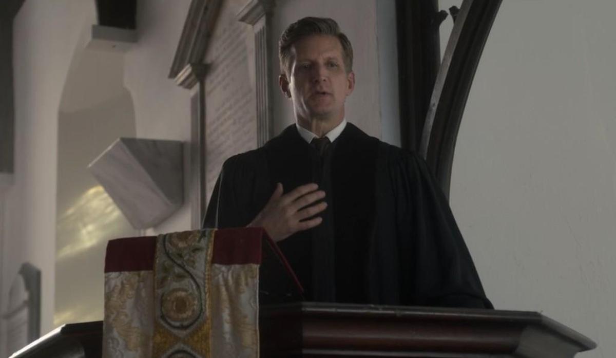 Paul Sparks as Billy Graham in the Netflix series “The Crown.”