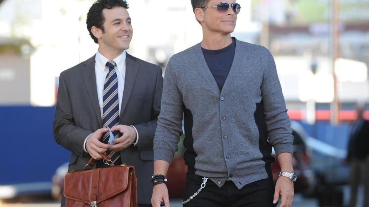
Fred Savage (left) and Rob Lowe in “The Grinder” on Fox.

