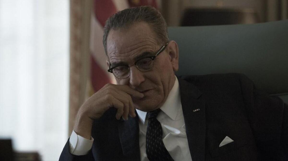 Bryan Cranston as Lyndon Baines Johnson in the HBO movie “All the Way.”