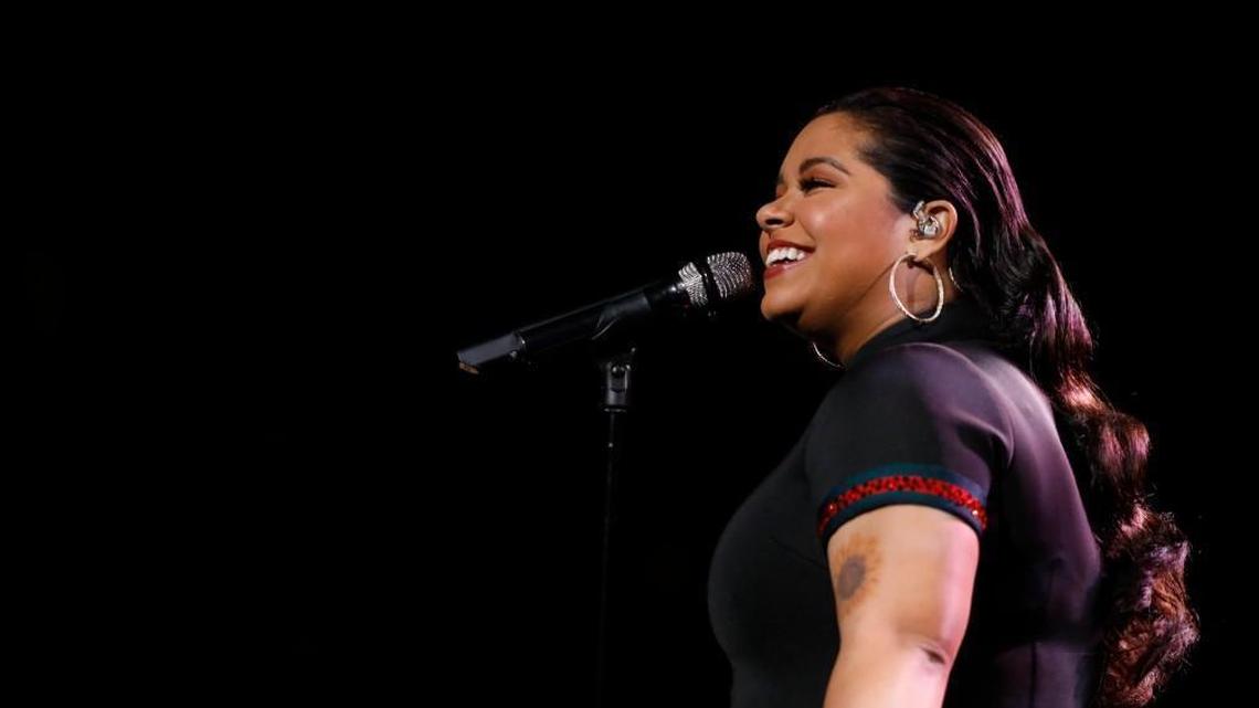 Brooke Simpson performs “Faithfully” in the Dec. 11 episode of “The Voice.”