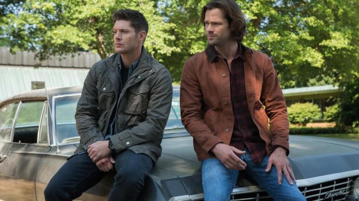 Jensen Ackles, left, as Dean and Jared Padalecki as Sam in “Supernatural” on The CW.