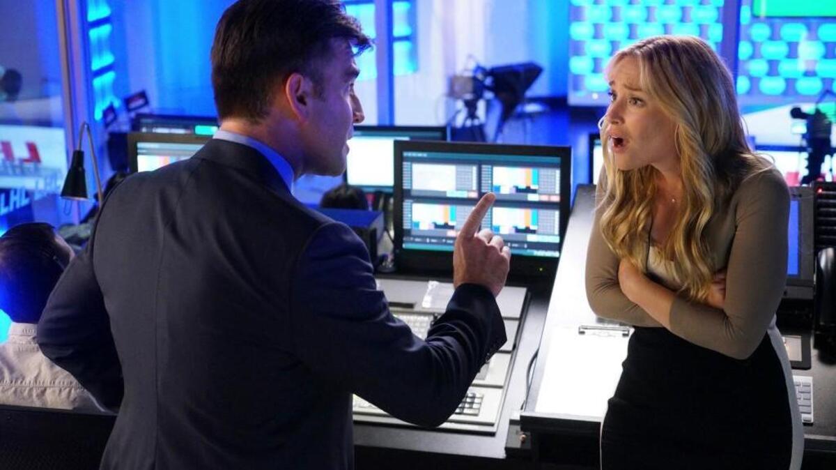 Matt Walton, left, and Piper Perabo in ABC’s “Notorious.”