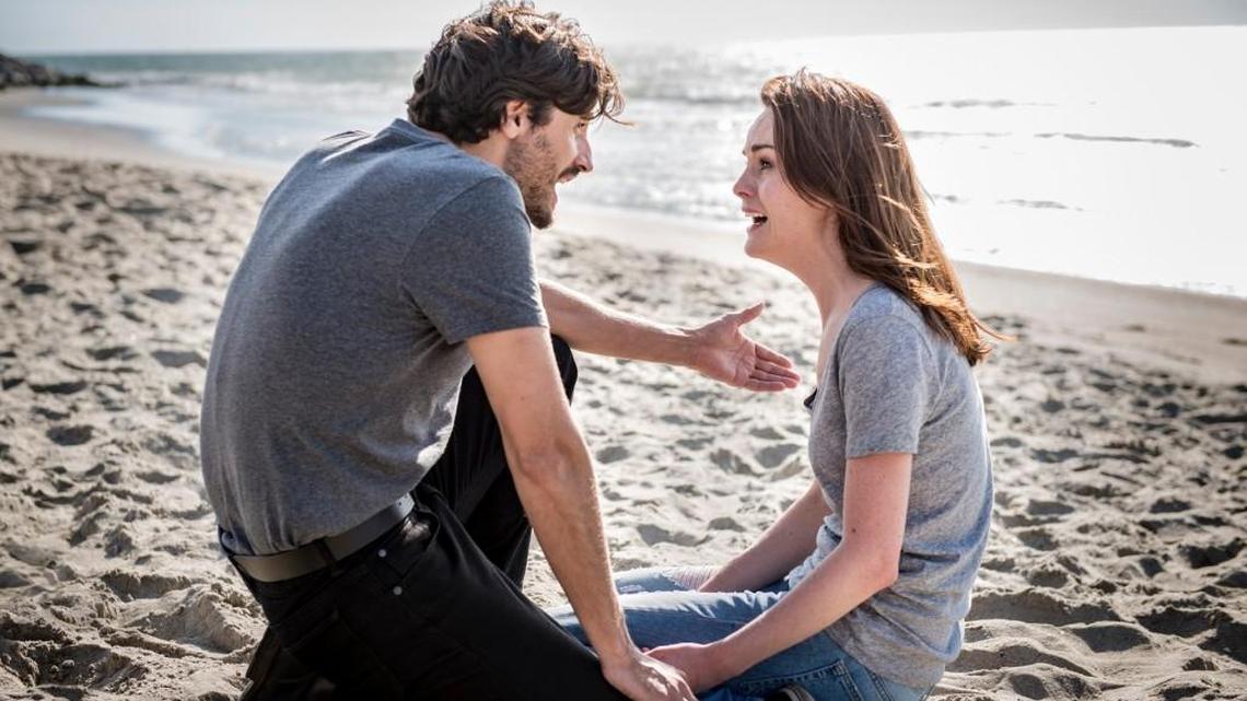 Juan Diego Bott, left, and Michelle Dockery in TNT’s “Good Behavior.”