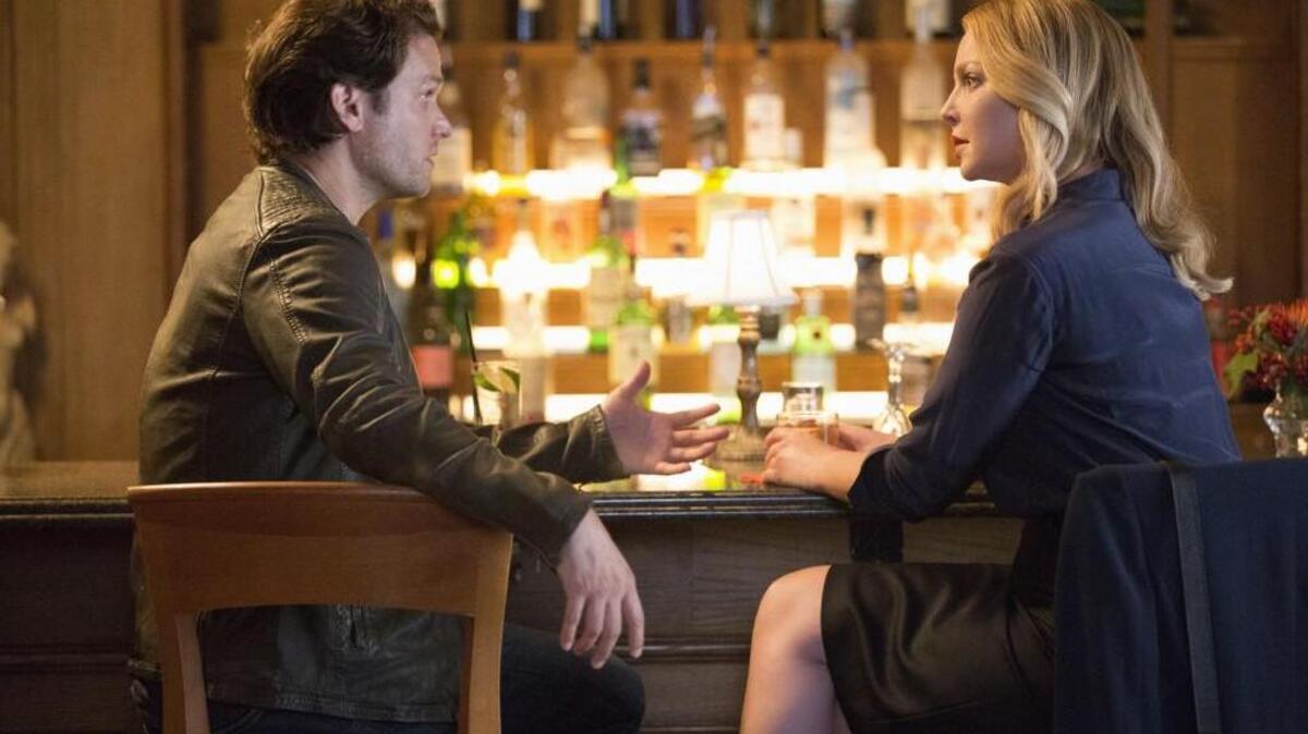 (L-R): Steven Pasquale, left, and Katherine Heigl in “Doubt” on CBS.