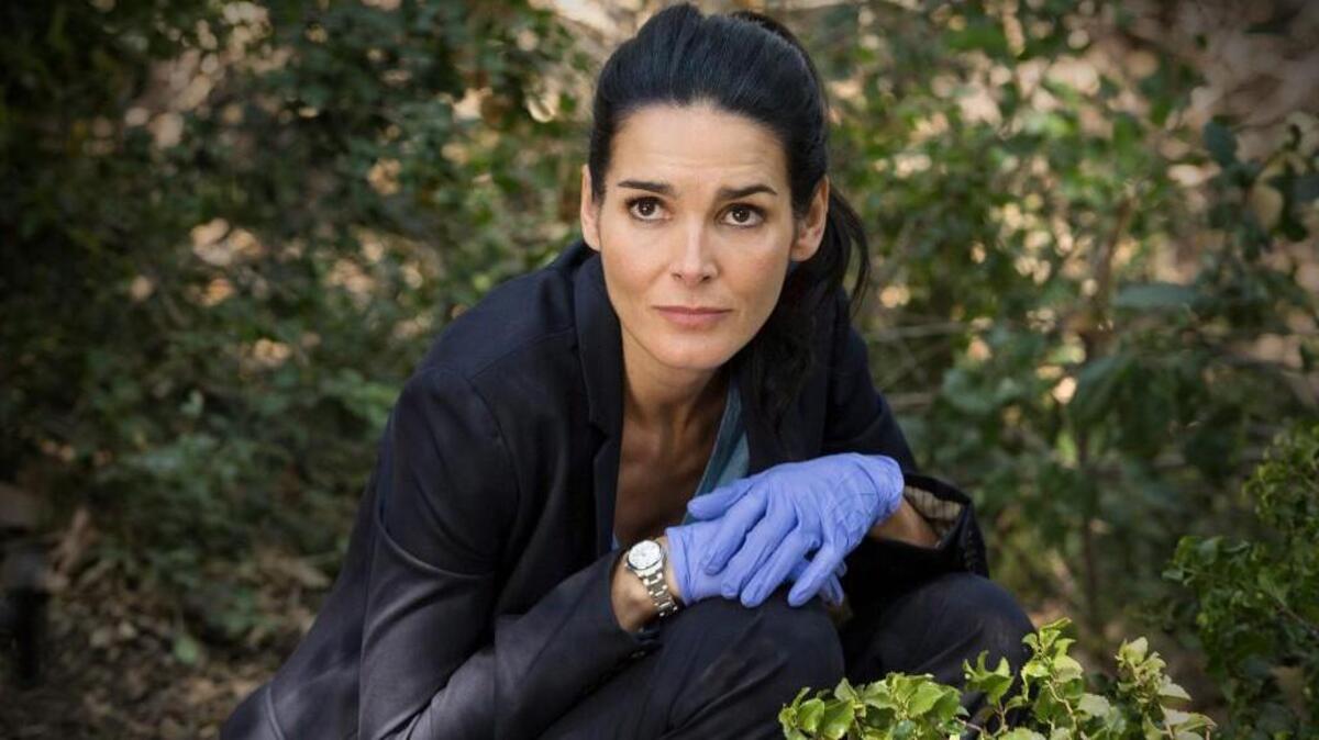 Angie Harmon as Jane Rizzoli in “Rizzoli & Isles,” currently in its final season.