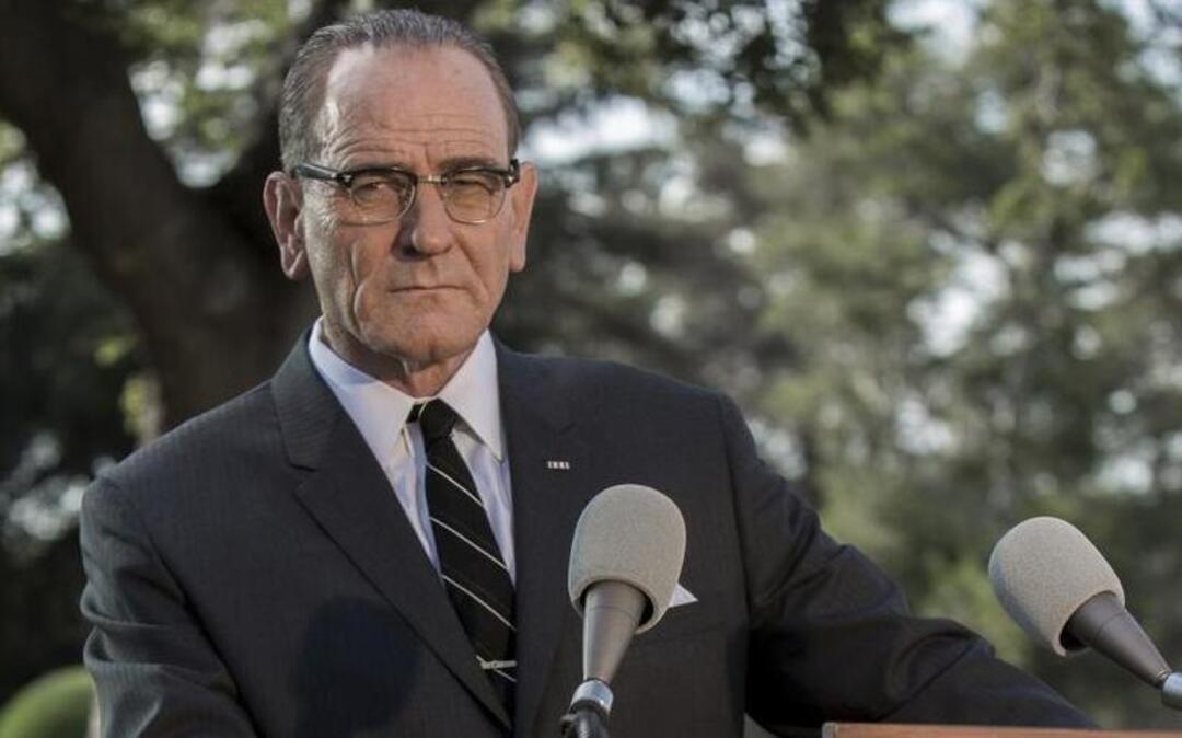 Bryan Cranston stars in the HBO movie “All the Way,” debuting Saturday night at 8.