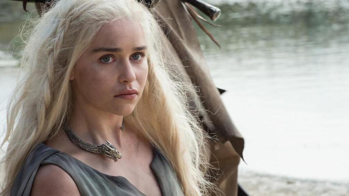 Emilia Clarke as Daenerys Targaryen in HBO’s “Game of Thrones.”