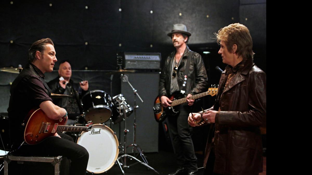 
 (L-R): John Corbett as Flash, Robert Kelly as Bam Bam, John Ales as Rehab and Denis Leary as Johnny in “Sex&Drugs&Rock&Roll” on FX.
