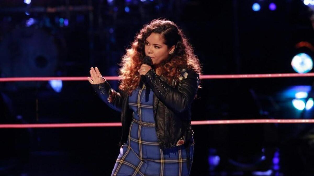 Brooke Simpson performs in the Knockout Rounds of NBC’s “The Voice” on Nov. 6, 2017.