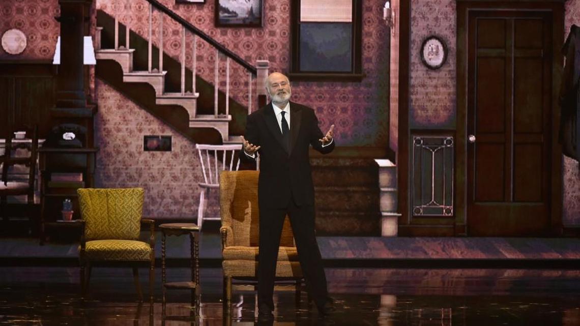 Rob Reiner pays tribute to TV producer Norman Lear during the 40th Annual Kennedy Center Honors show. The program also pays tribute to Lionel Richie, LL Cool J, Gloria Estefan and Carmen de Lavallade.