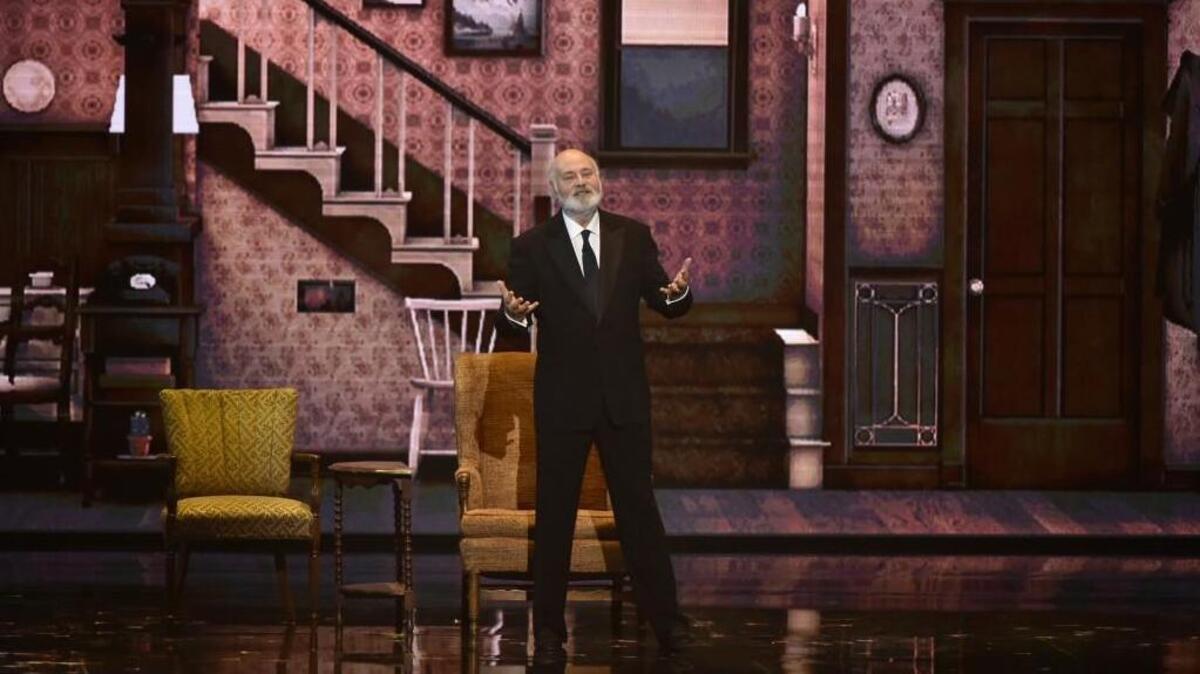Rob Reiner pays tribute to TV producer Norman Lear during the 40th Annual Kennedy Center Honors show. The program also pays tribute to Lionel Richie, LL Cool J, Gloria Estefan and Carmen de Lavallade.
